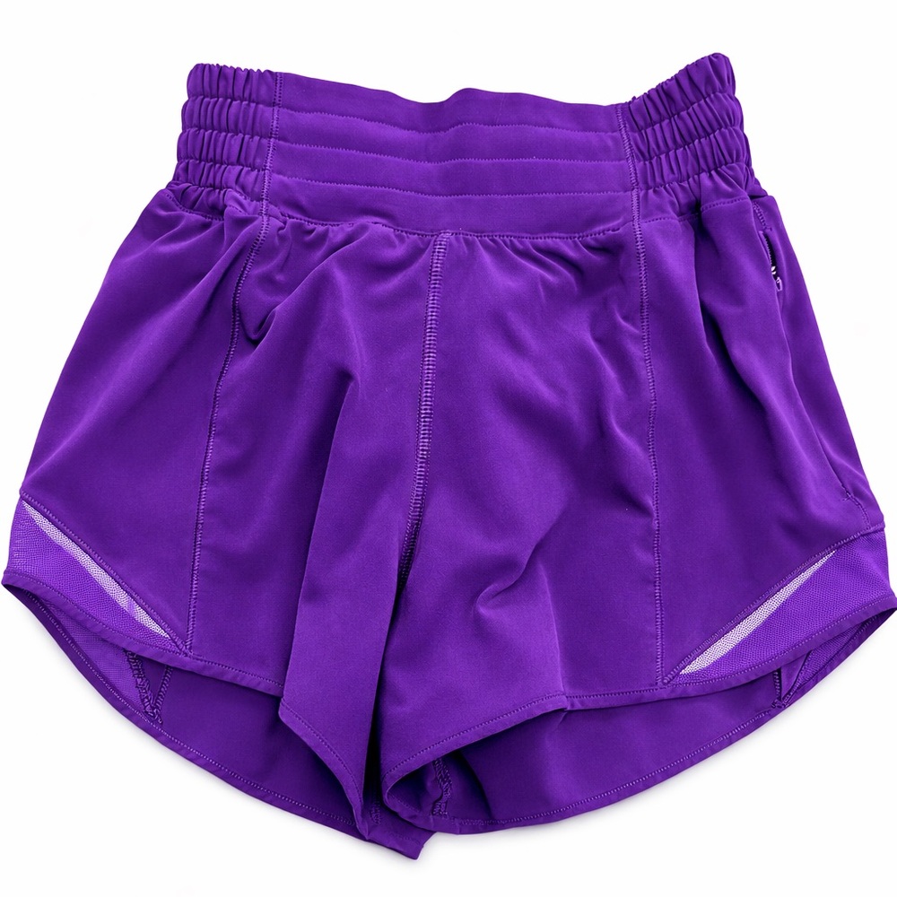 lululemon athletica Purple Running Shorts with Stretch Waistband